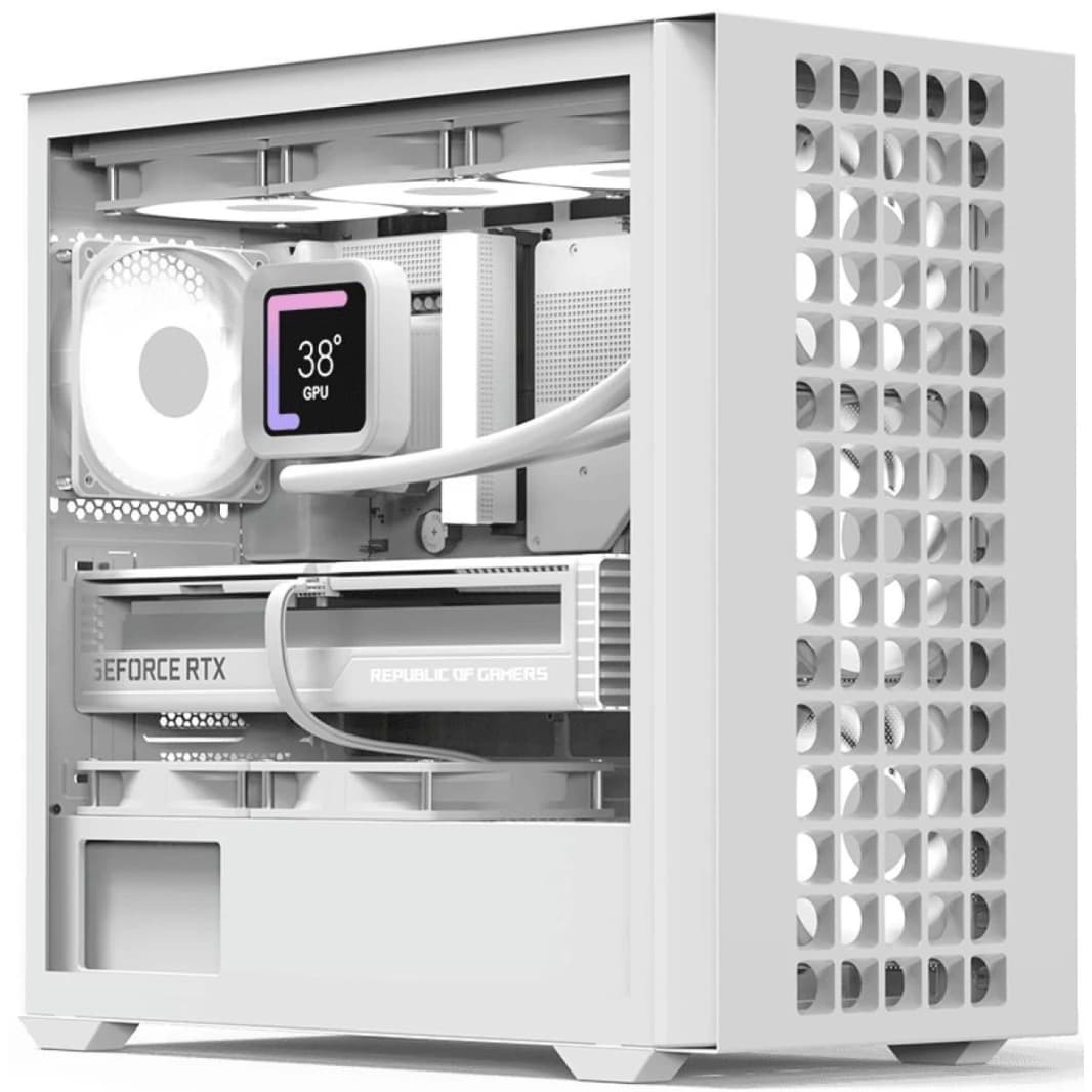 AeroCool D302A White ARGB mATX Mini Tower Gaming Case
