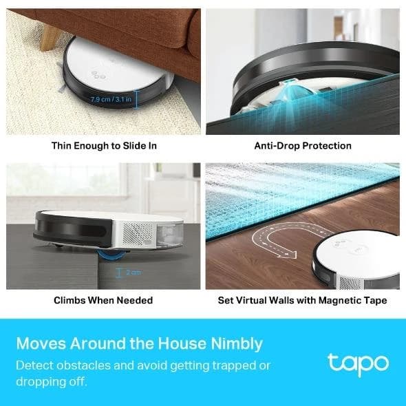 روبوت مكنسة ومساحة Tapo RV10