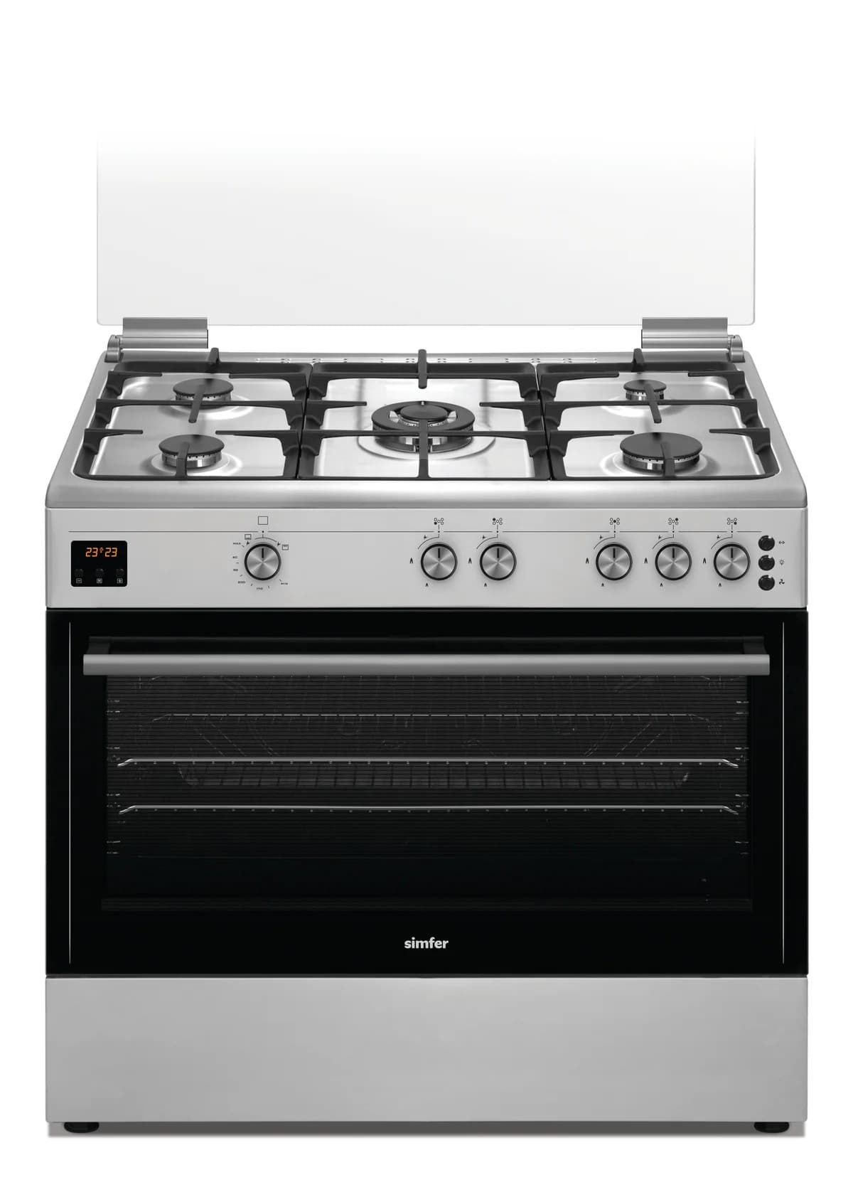 Smifer 90 cm Stainless Steel Gas Oven with Fans