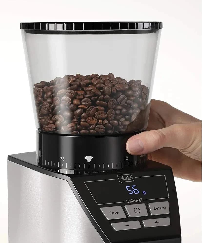 Melitta Calibra Coffee Grinder with Integrated Scale