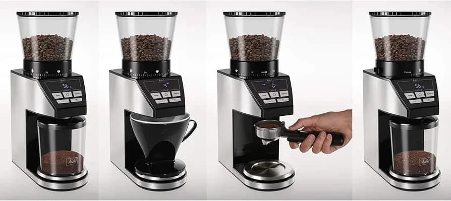 Melitta Calibra Coffee Grinder with Integrated Scale