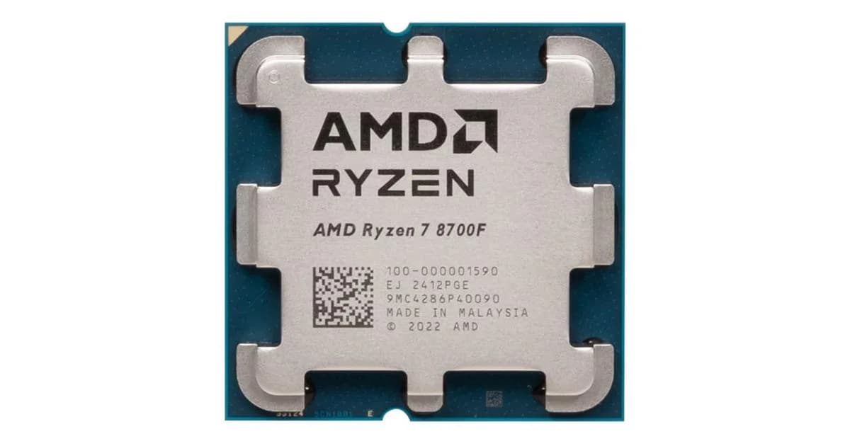 AMD RYZEN 7 8700F 8-Core 4.1GHz 24MB Cache Desktop Processor - Tray