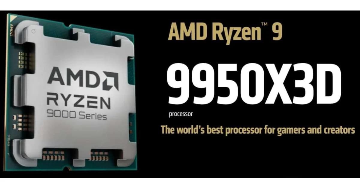 AMD RYZEN 9 9950X3D 16-Core Desktop Processor, Tray