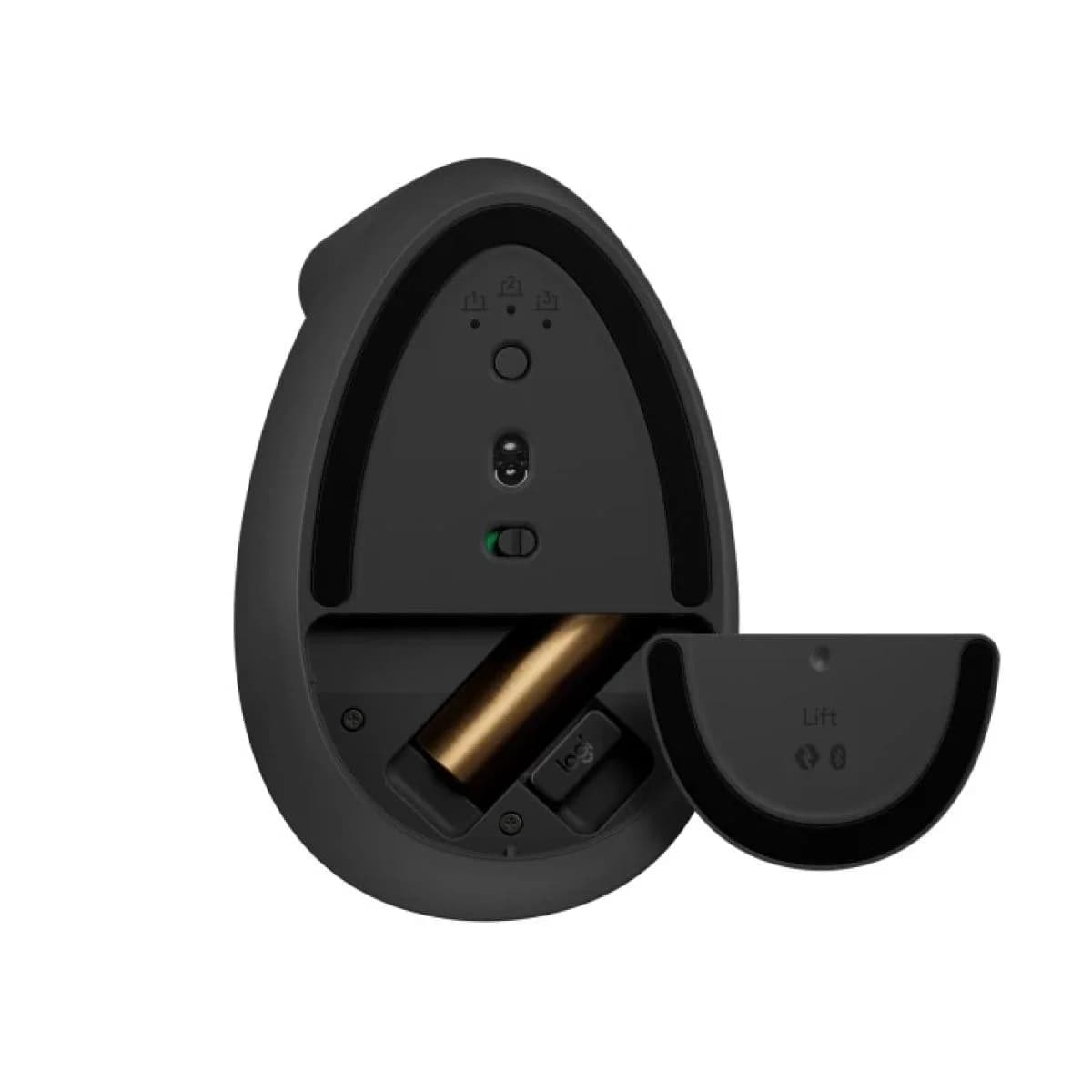 Logitech Lift Vertical Ergonomic Wireless Mouse - Graphite
