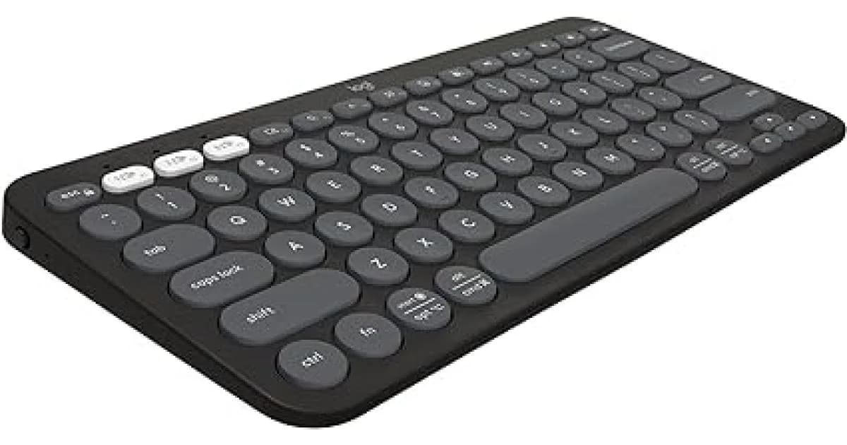 Logitech K380s Pebble Keys 2 Slim Bluetooth Keyboard - Graphite