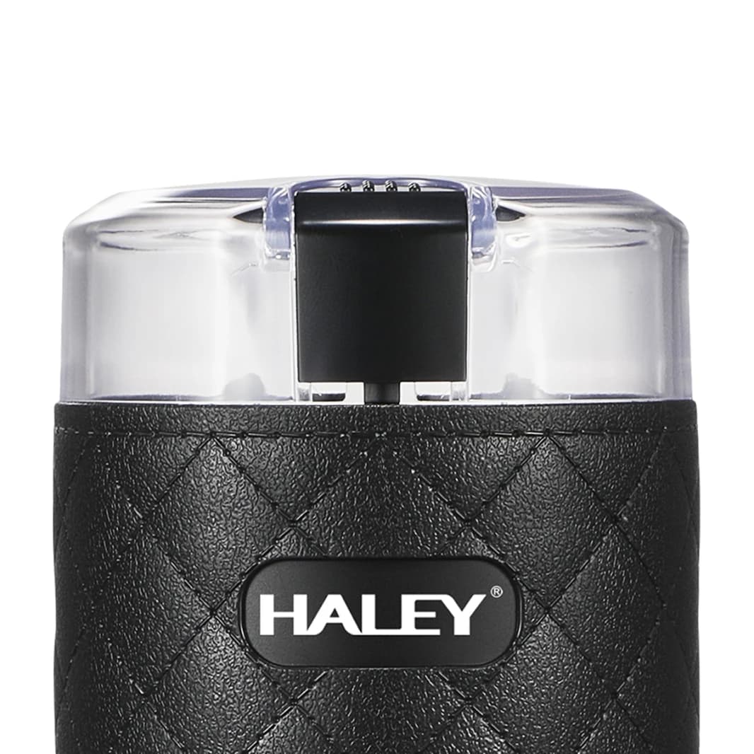 Portable Electric Coffee Grinder with Stainless Steel Blades by HALEY