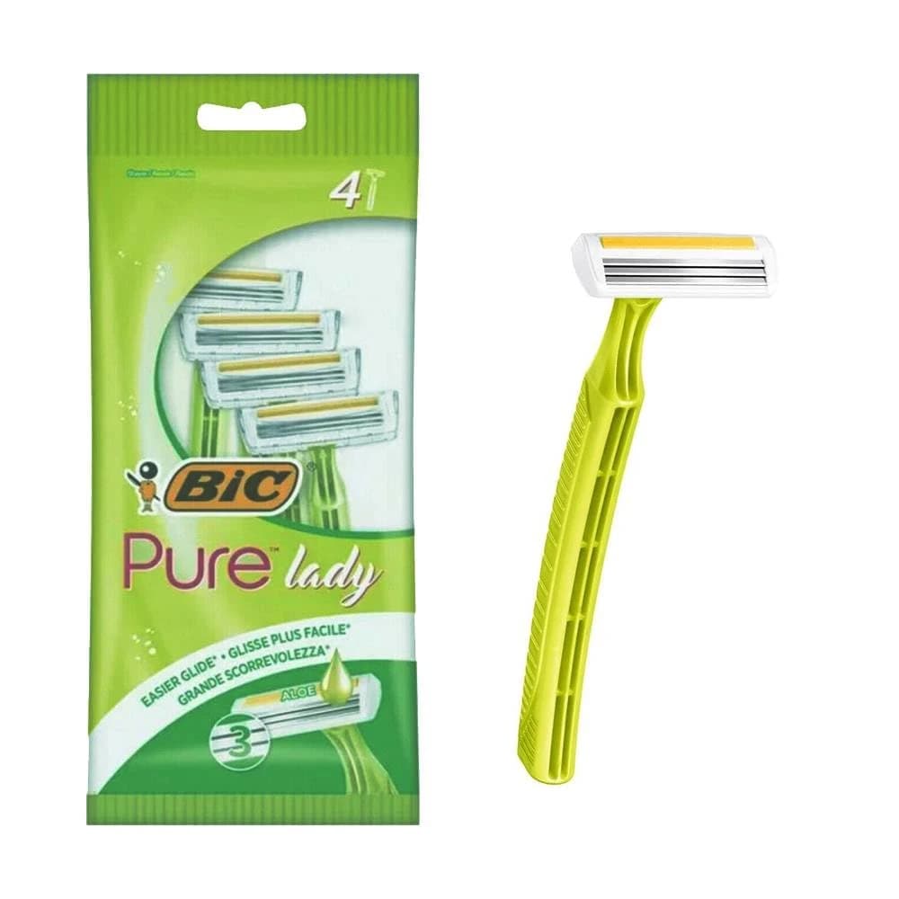 BIC Pure Lady 3 Blades Razors - 4 Pack