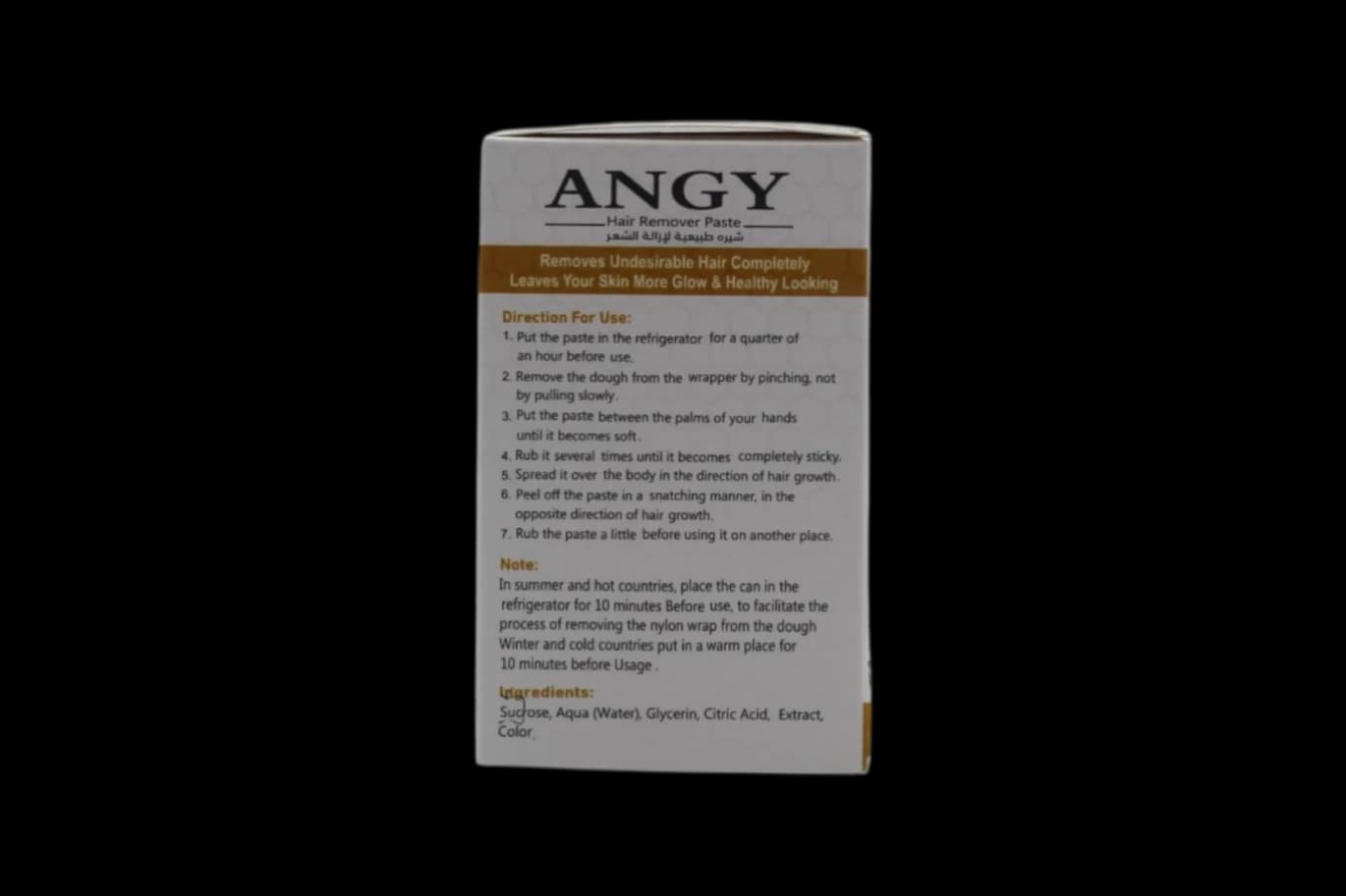 Angy Hair Removal Sugar Paste Honey