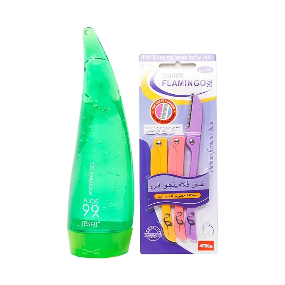 Flamingo Blades + Aloe Vera Gel