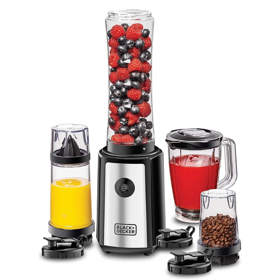 BLACK+DECKER 300W Personal Compact Blender with Citrus Juicer & Grinder