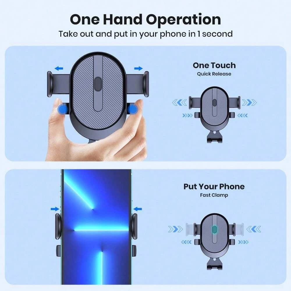 TOPK Auto-Locking 360° Rotating Car Phone Holder
