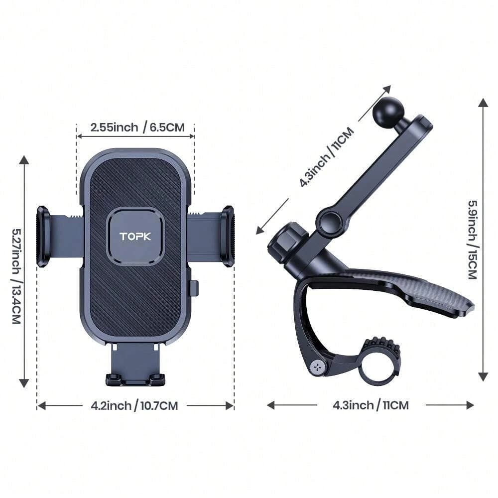 TOPK Car Dashboard Phone Mount with Secure Grip