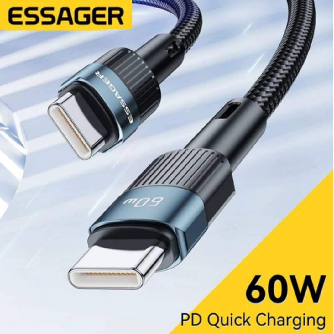 Essager 60W USB-C to USB-C Fast Charging Cable