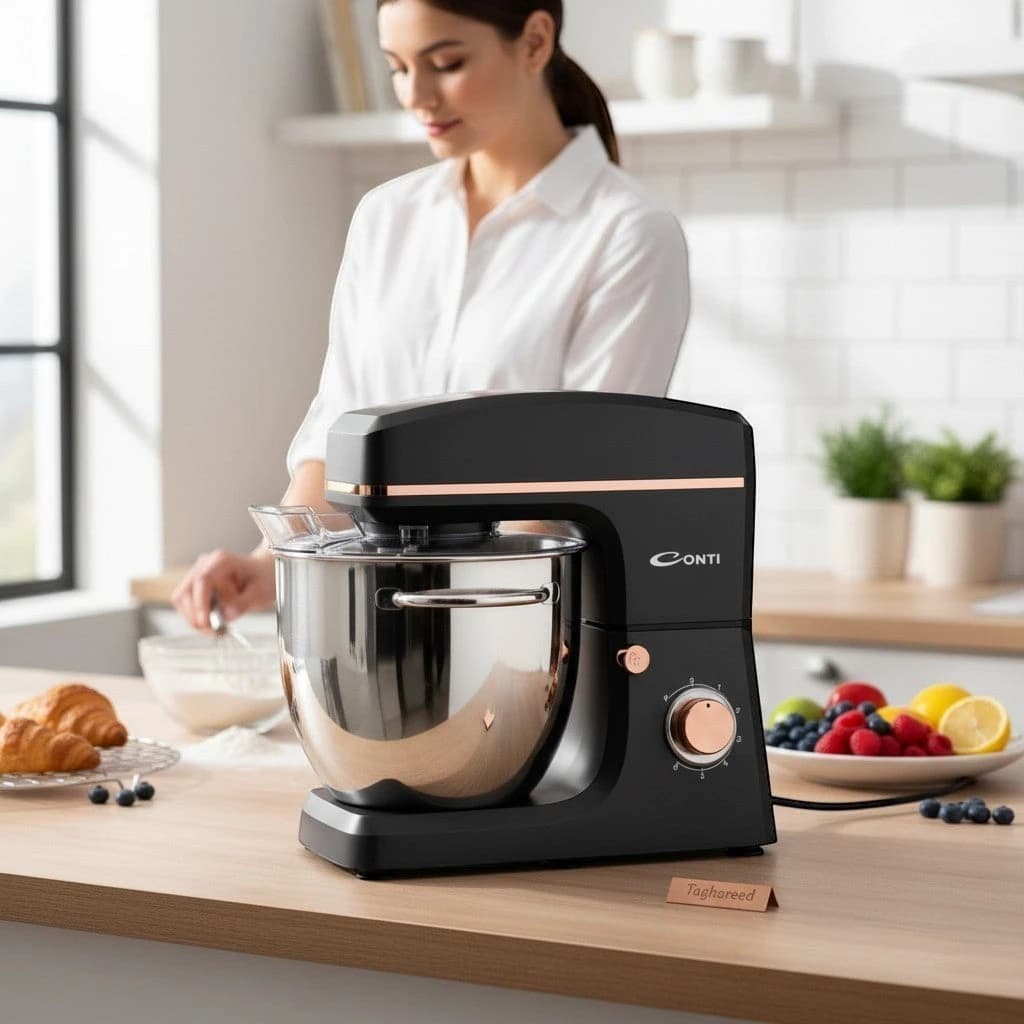 CONTI Kitchen Machine 2000W KM 102001 GR – 10L, 6 Speeds + Pulse