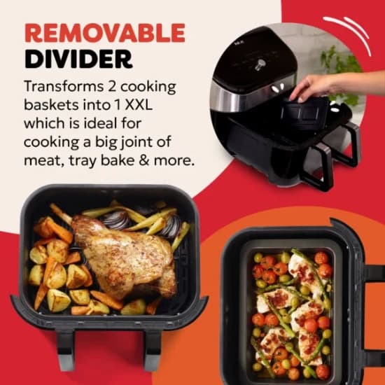 Instant Pot Vortex Versa Zone Fryer with Clear Cook, 8.5L, 1700W, Black