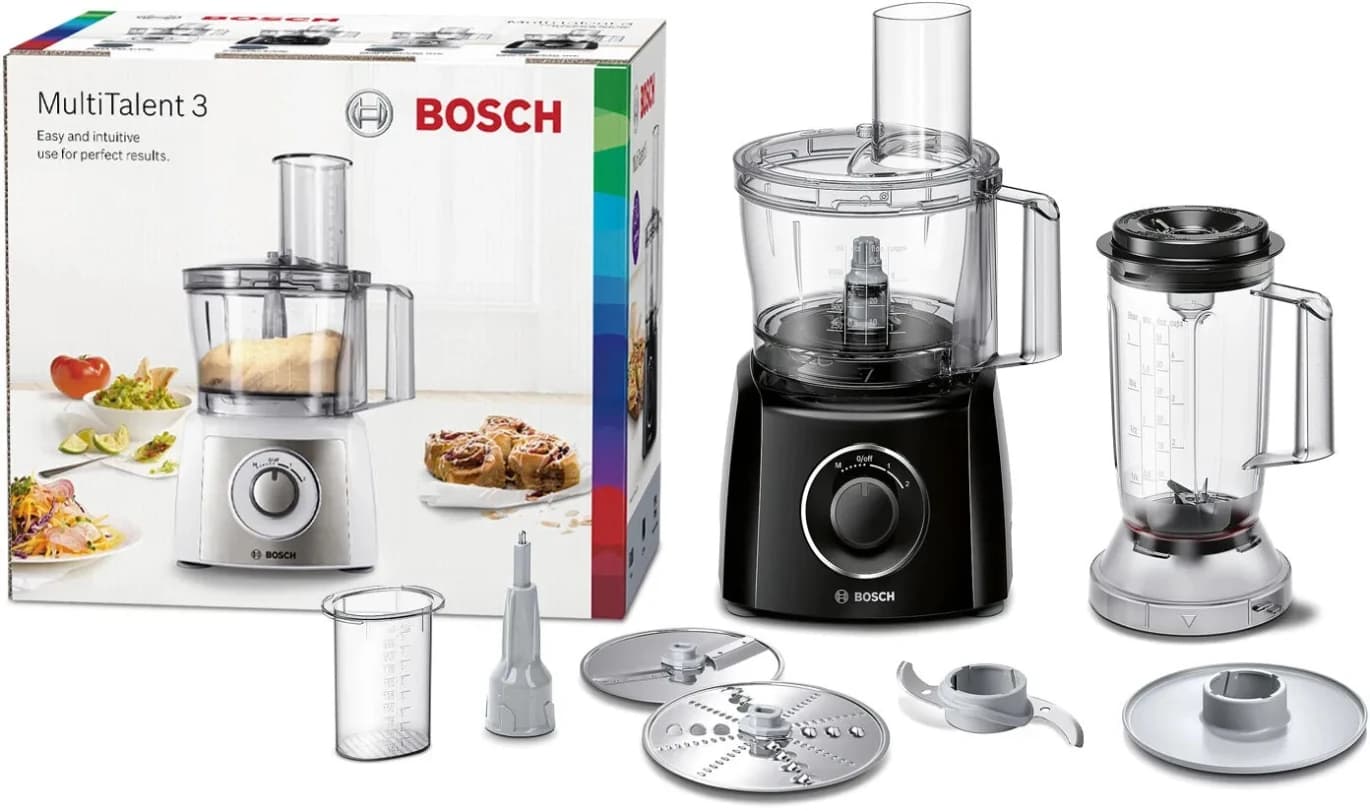Bosch Food Processor, 900 Watts, Black
