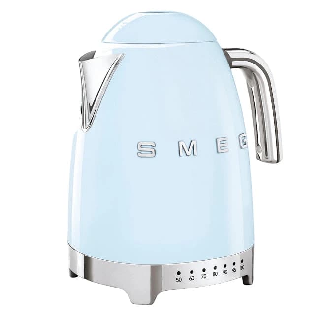 Smeg Variable Temperature Kettle, 1.7L, Pastel Blue