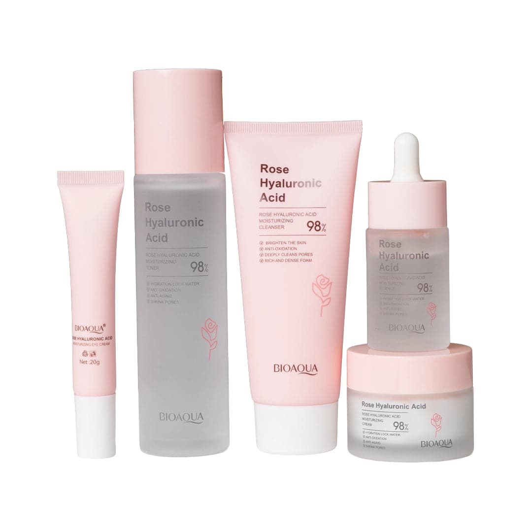 Rose Hyaluronic Acid 6 Piece Set By BIOAOUA