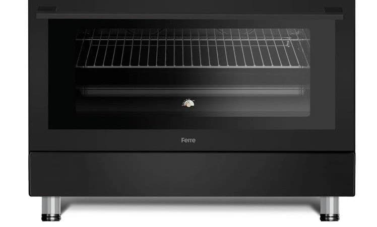 Ferre Gas Oven with Full Safety, Digital Timer, Dual-Fan, Black