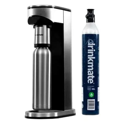 Drink Mate Lux Sparkling Water & Soda Machine, 0.7L, Stainless Steel