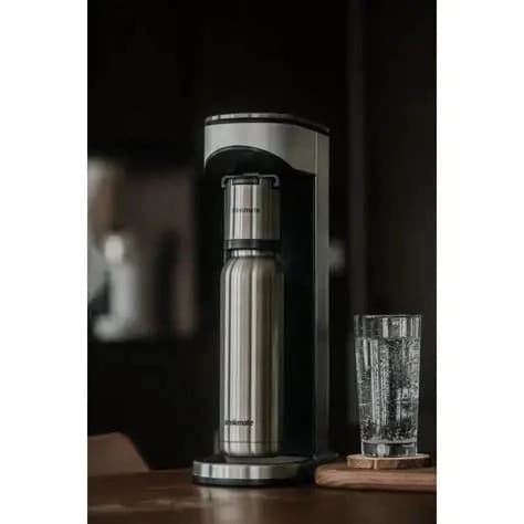Drink Mate Lux Sparkling Water & Soda Machine, 0.7L, Stainless Steel
