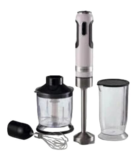 Ariete Hand Blender with 4 Blades, 10 Speeds, 1000 Watts, White