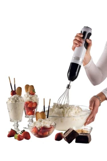 Ariete Hand Blender with 4 Blades, 10 Speeds, 1000 Watts, White