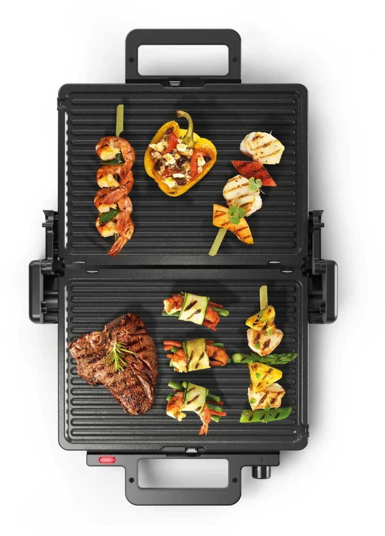 Bosch TCG3323 Contact Grill 2000W Black with 3 Grilling Positions