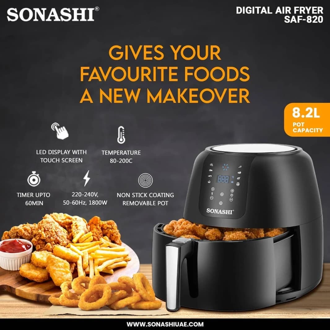 Sonachi Air Fryer No Oil 8.2L