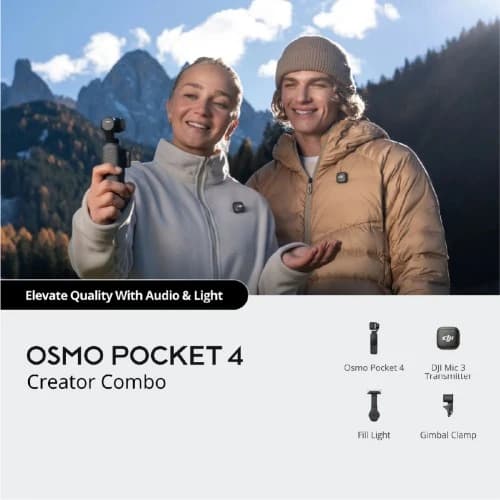 DJI Osmo Pocket 4 Handheld Camera Creator Combo