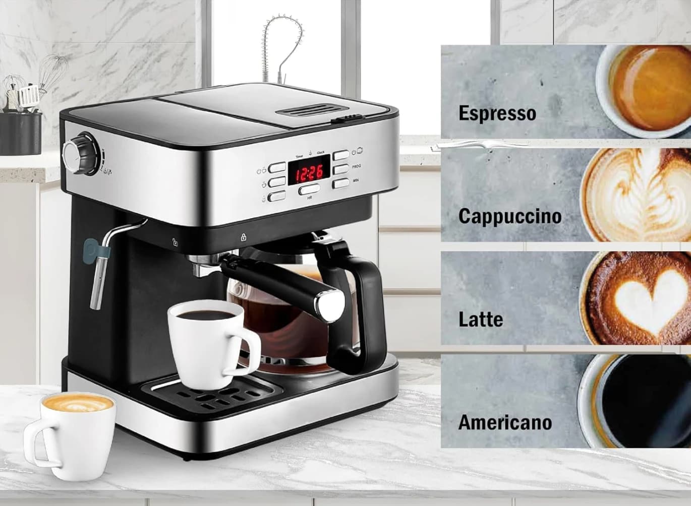 Sayona 7-in-1 Espresso Machine