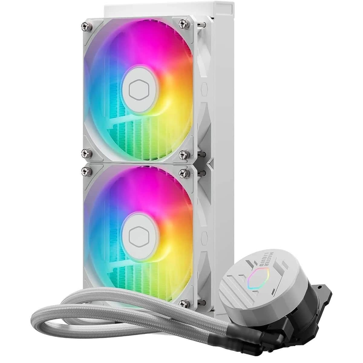 Cooler Master MasterLiquid 240L Core ARGB (White) CPU Liquid Cooler
