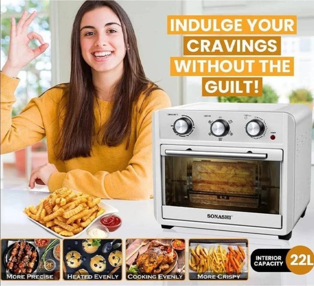 Sonashi Air Fryer Oven 22L 1700W