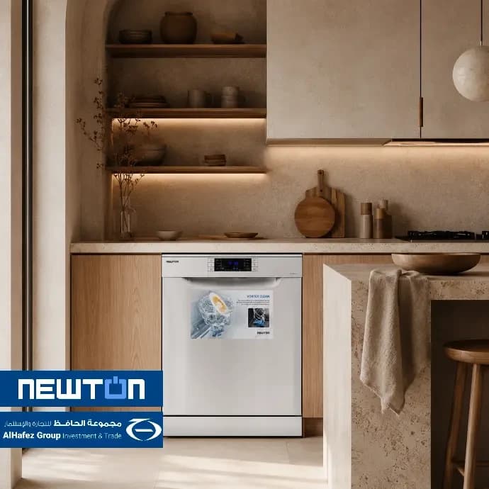 Newton Vortex 9 Program 3 Basket Dishwasher - A+++ Stainless Steel
