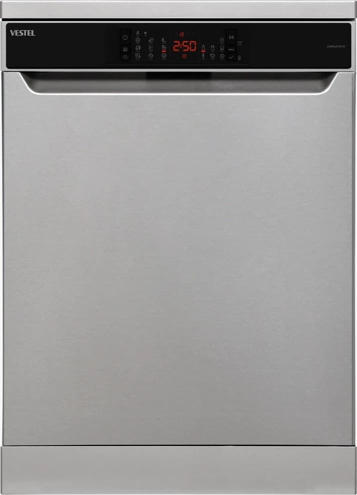 Vestel Dishwasher 9 Programs with Inox Finish