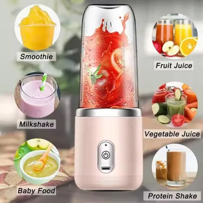 Portable Rechargeable Juice Blender 45W 400ml