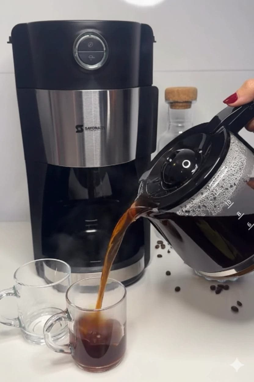 American Coffee Maker with Grinder Sayona