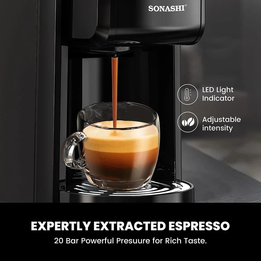 Sonashi 3-in-1 Capsule Coffee Machine Full Touch