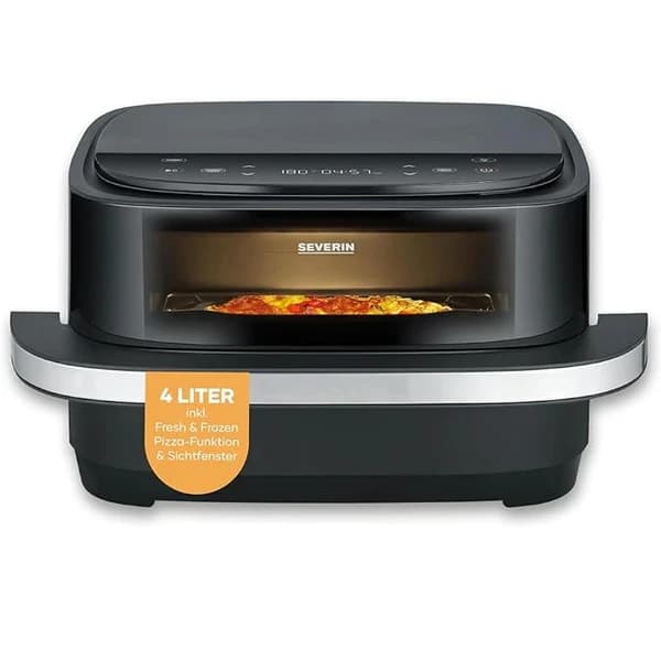 Severin 4L 2100W Multi-Function Air Fryer with Pizza Programs