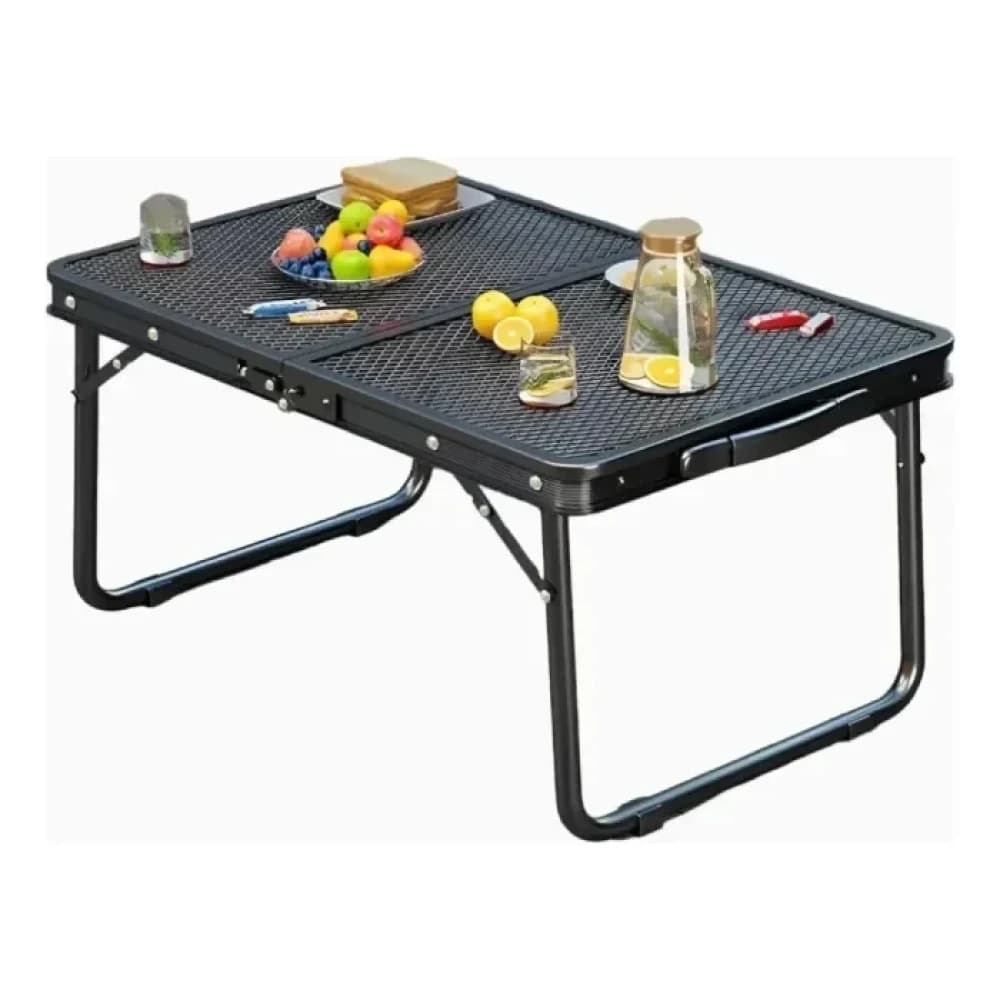 Black Folding Aluminum Beach/Camping Table – Easy Assembly