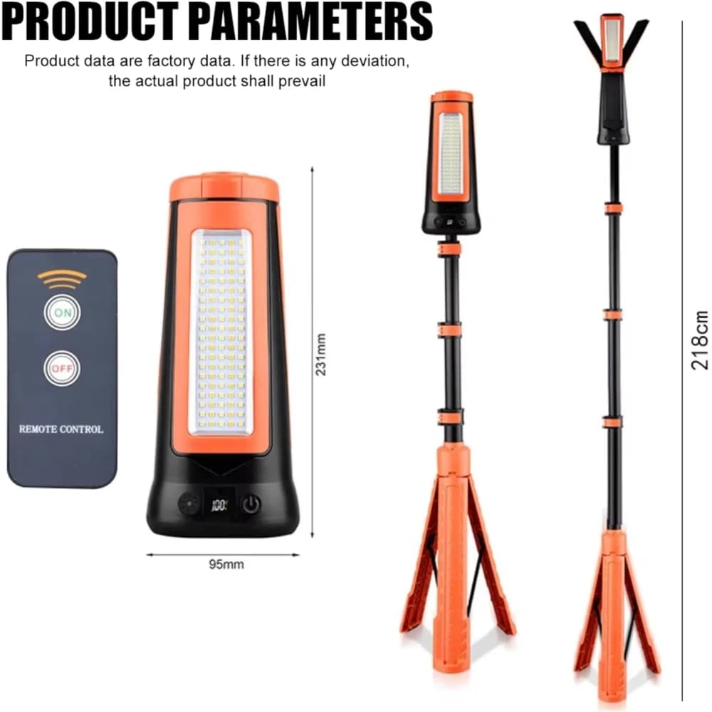 Phoetox Portable LED Camping Lantern – Rechargeable Magnetic Work Light