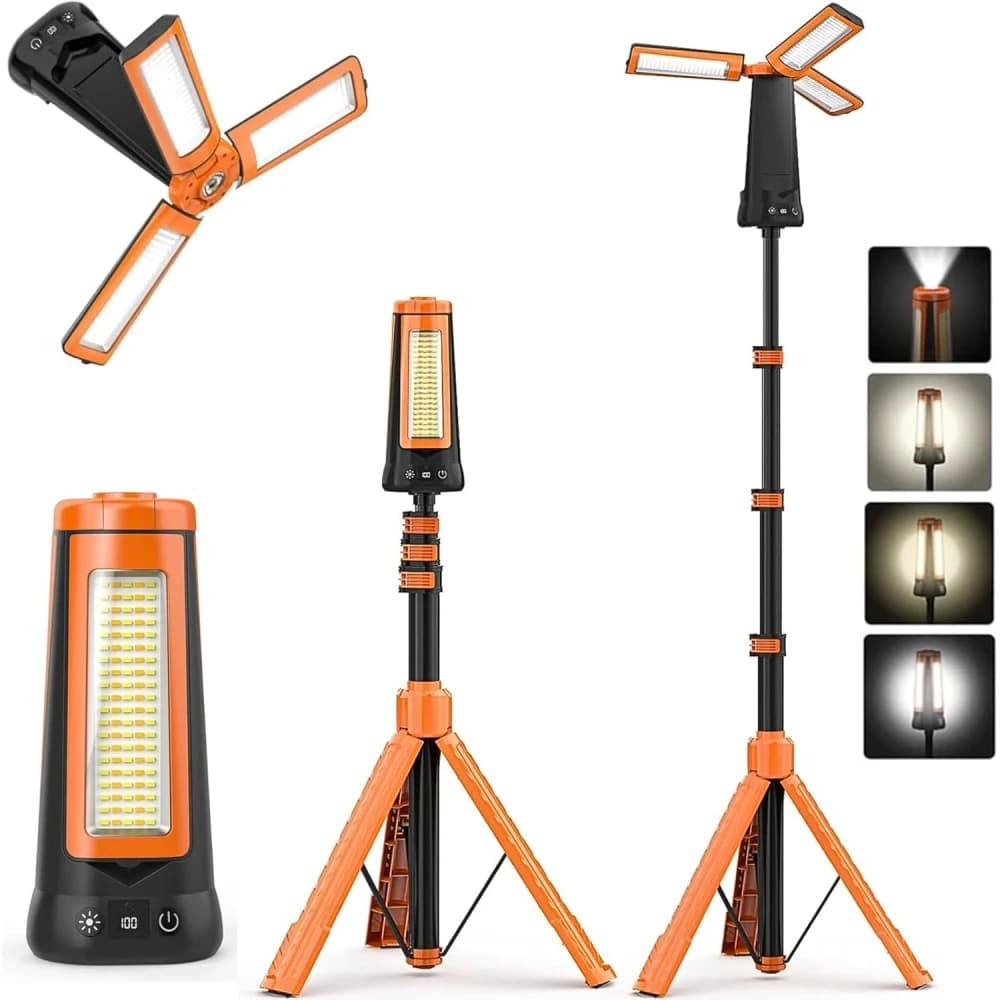 Phoetox Portable LED Camping Lantern – Rechargeable Magnetic Work Light