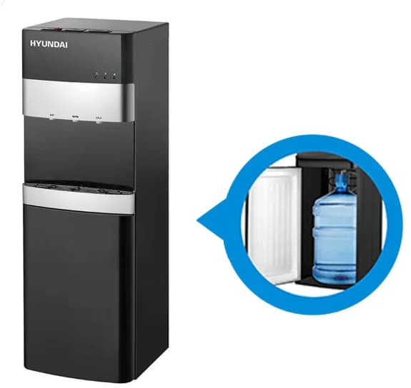 Hyundai Bottom Loading Water Cooler - Silver (HY-WD422)