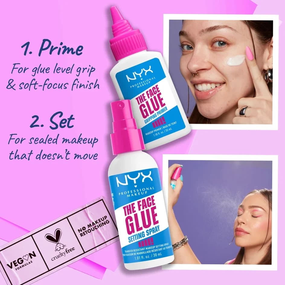 NYX Professional Makeup – The Face Glue Gripping Primer – 35ml