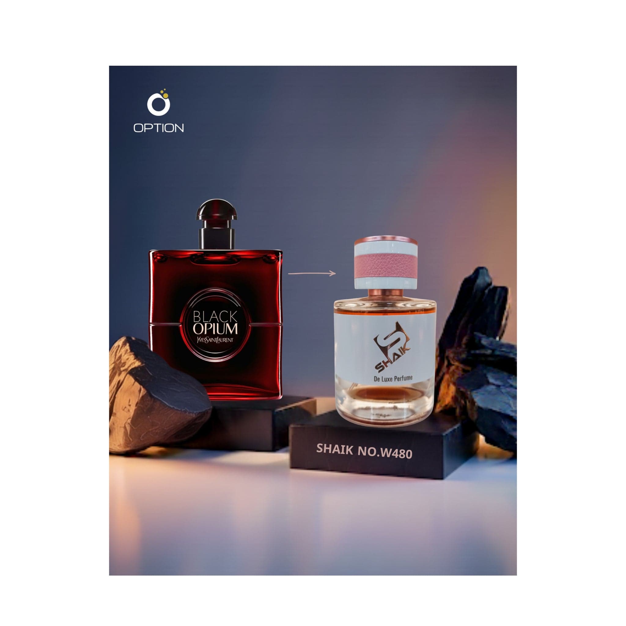 SHAIK NO.W480 - Inspired by Black Opium Over Red