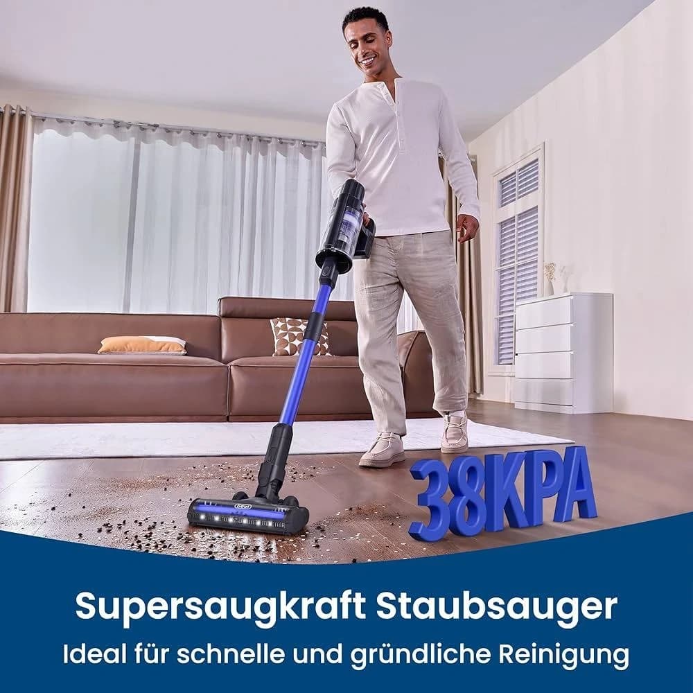 Gevi Cordless Stick Vacuum Cleaner 500W - Powerful & Lightweight Handheld Vacuum