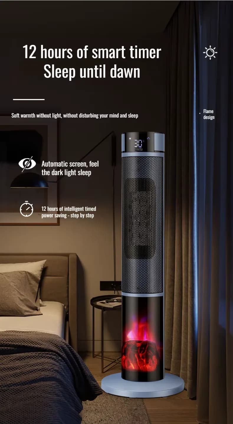 YANGZI Large Area 3D Space Heater, Instantly Adjustable