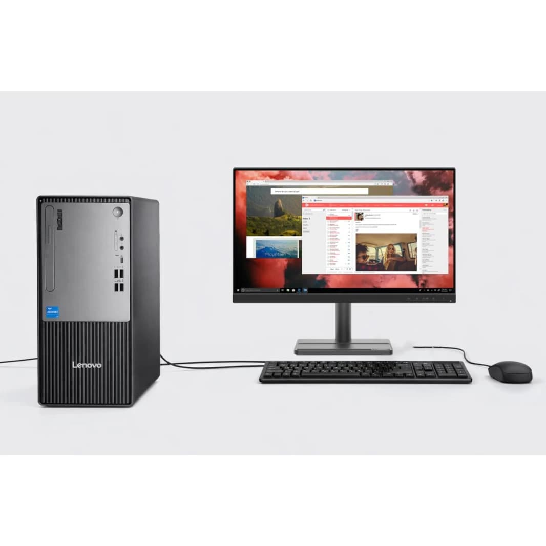 Lenovo ThinkCentre Neo 50t Core i3 14th Gen Desktop with FHD Monitor