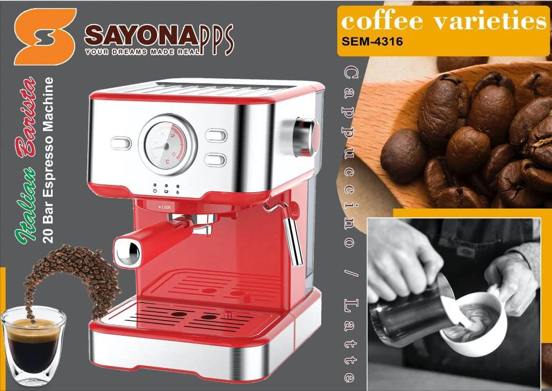 Sayona Espresso Machine 20 Bar