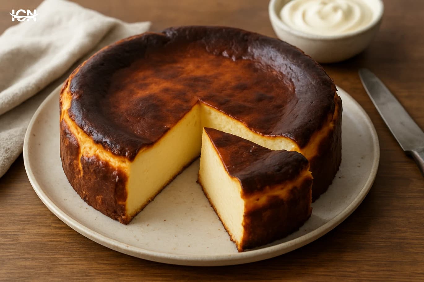 Modern Basque Cheesecake at Home